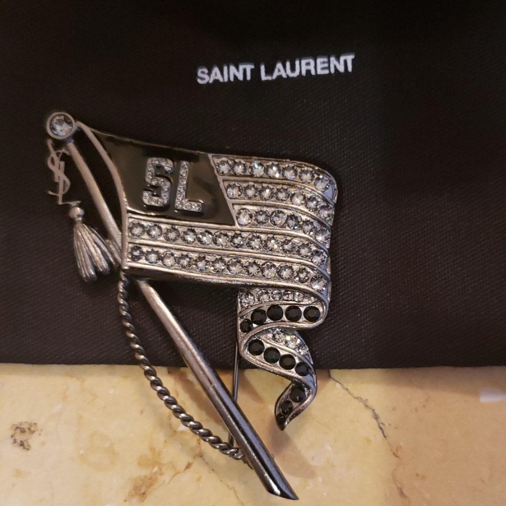 YSL brooch